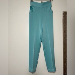Blue trousers with side cutouts! Size: XS-S